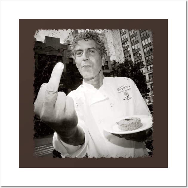 Anthony Bourdain - Vintage Wall Art by GoodMan999